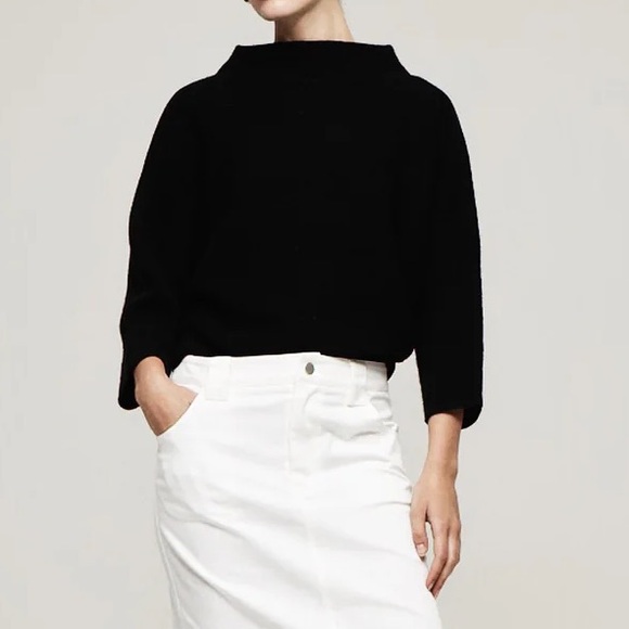 The Reset R Label Funnel Neck Sweater in Toffee - Picture 5 of 10